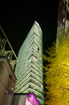 Potsdamer Platz At Night Royalty Free Stock Photography Potsdamer Platz At Night Royalty Free Stock Photography