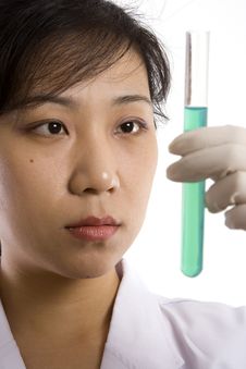 Scientist With Test Tube Stock Image Scientist With Test Tube Stock Image