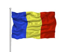 Romania Flag 2 Stock Images