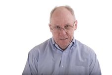 Old Guy In Blue Shirt And Glasses Stock Photos Old Guy In Blue Shirt And Glasses Stock Photos