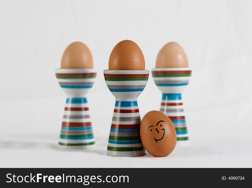 Smiling eggs