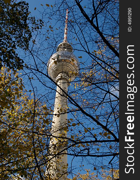 The Berlin Fernsehturm alexanderplatz Germany