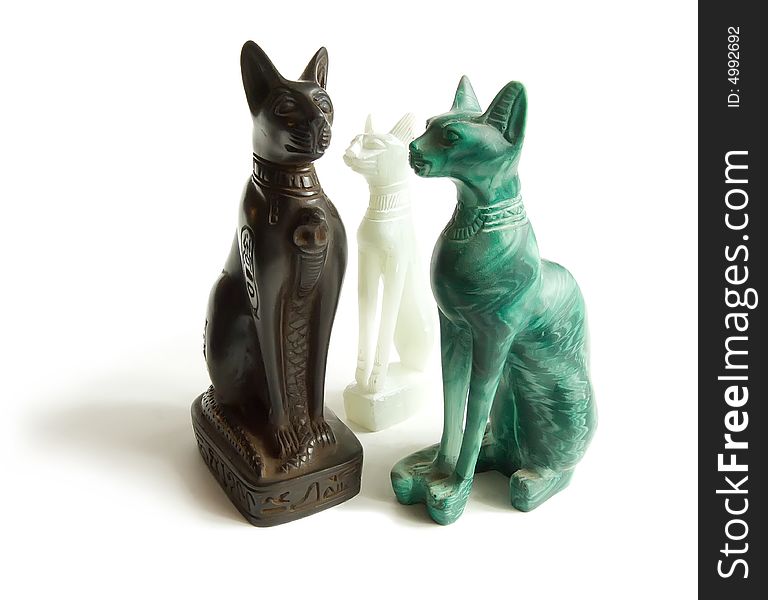 Stone Egyptian Cats