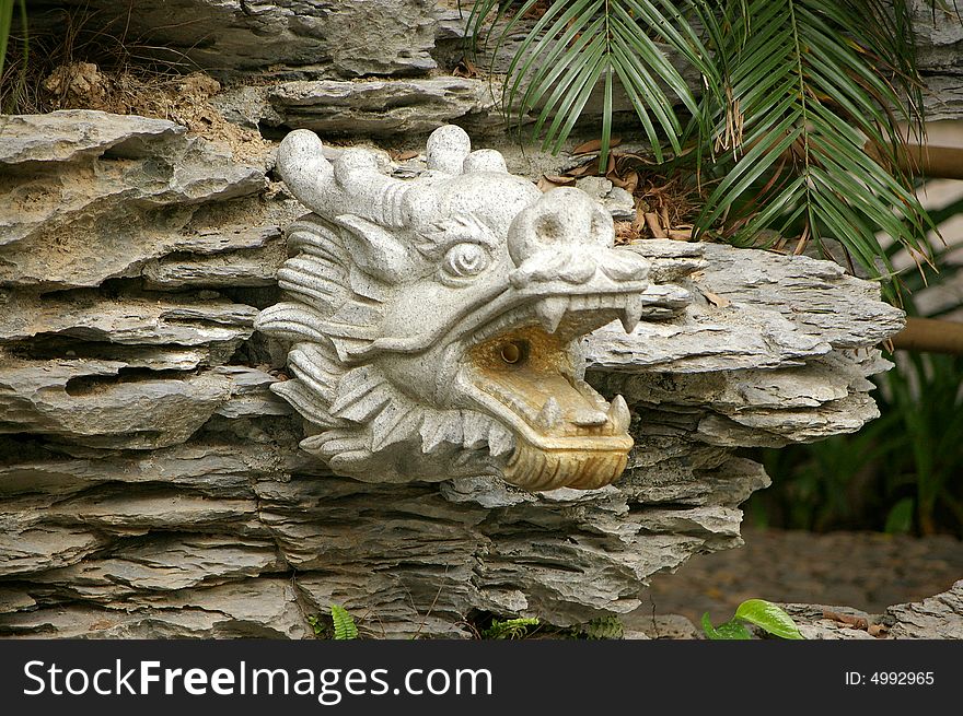 Stone dragon,Chinese animal in myth.