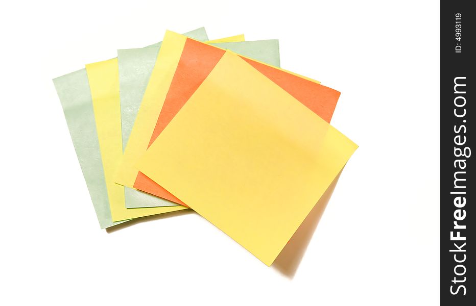 Colorful self adhesive note pads