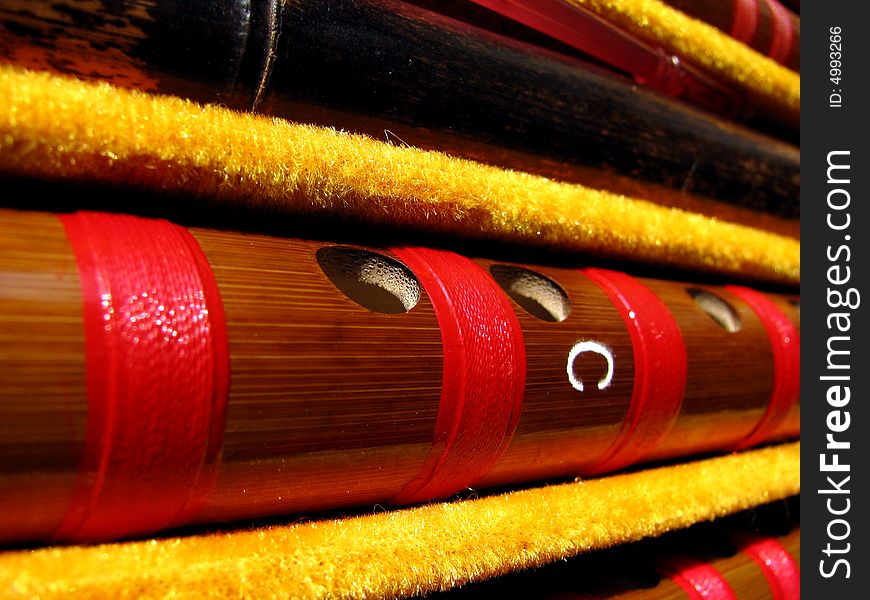Traditional Bamboo flute  in Sichuan,west of China