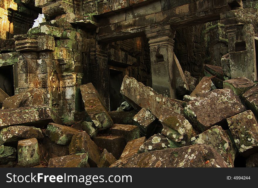 Angkor wat complex in Cambodia