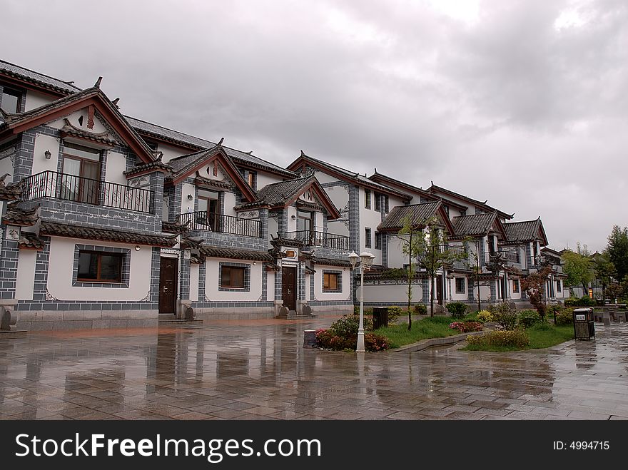 Traditional chinese house in yunnan china