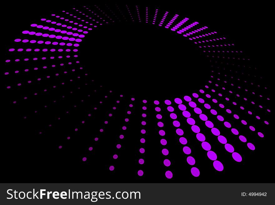Vector illustration of purple spot disk
