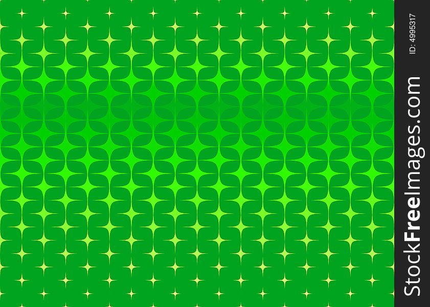 Vector illustration of abstract green