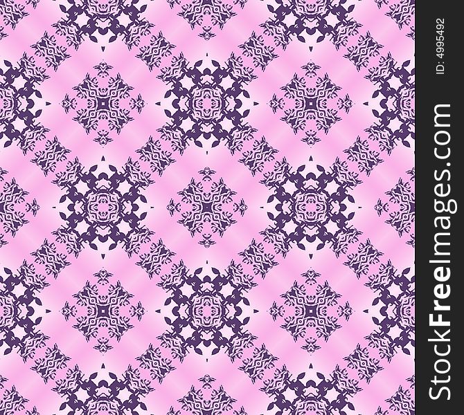 Lavender floral seamless tile or pattern. Lavender floral seamless tile or pattern