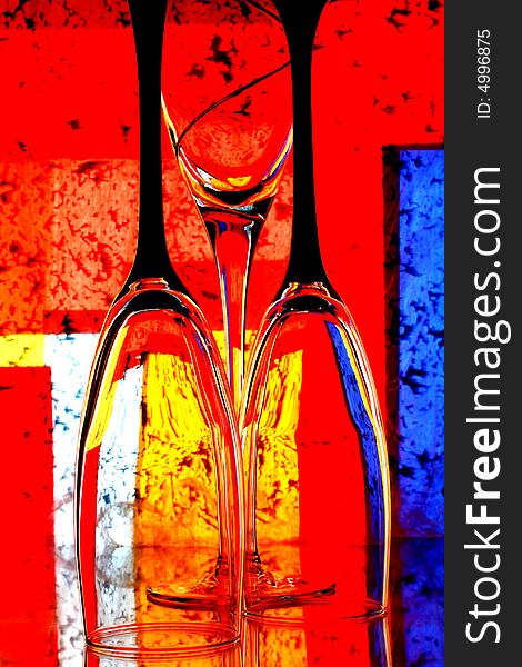 Three Glass Abstract
