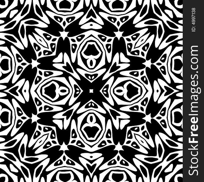 Abstract seamless black-and-white pattern - graphic illustration. Abstract seamless black-and-white pattern - graphic illustration