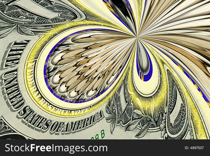 Abstract Illustration With Money.