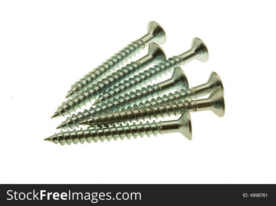 Group of nickel plated crosshead screws