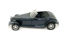 Toy Blue Car (8.2mp Image) Royalty Free Stock Photo