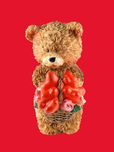 Valentine Bear Cub Royalty Free Stock Photos Valentine Bear Cub Royalty Free Stock Photos