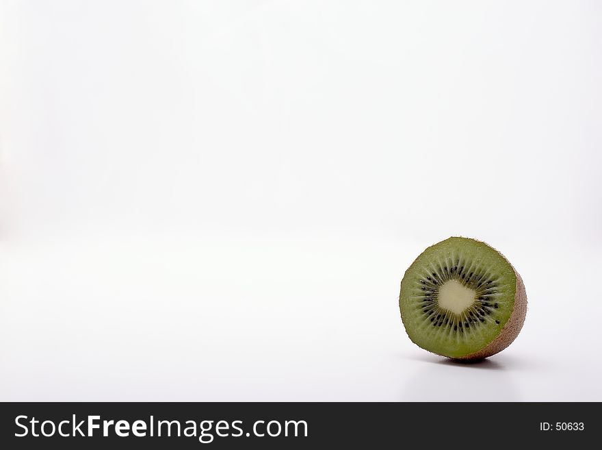 A Kiwi Slice Showing Loneliness