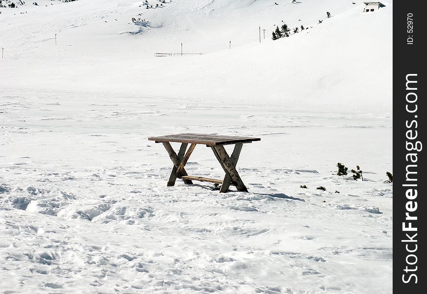 Table In Snow