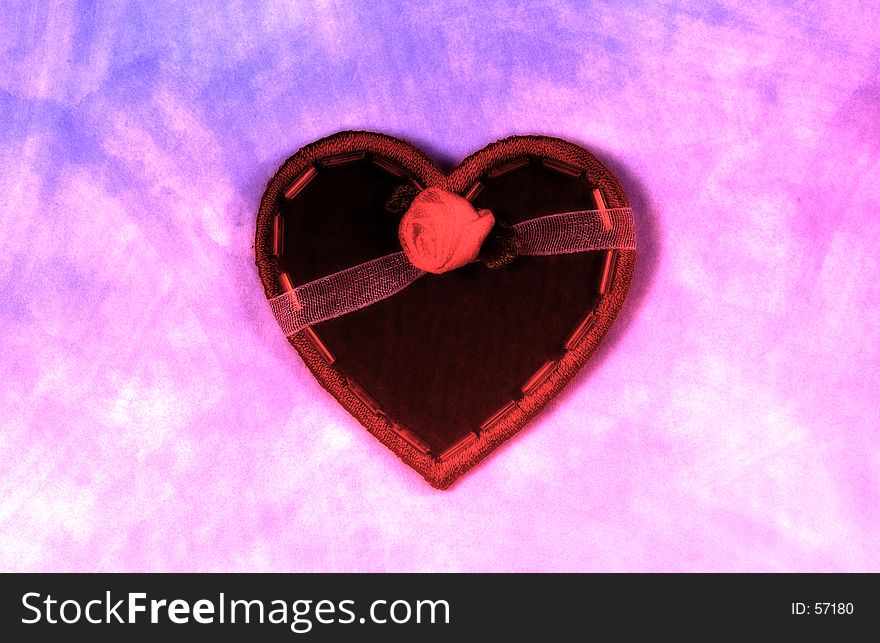 Photo of a Heart With Coor and Blur Effect. Photo of a Heart With Coor and Blur Effect