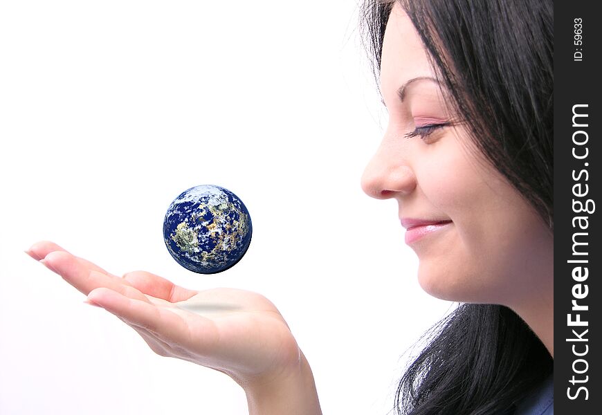 World in your hand. Conceptual shot for business success.