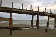 Old Pier Royalty Free Stock Photo Old Pier Royalty Free Stock Photo