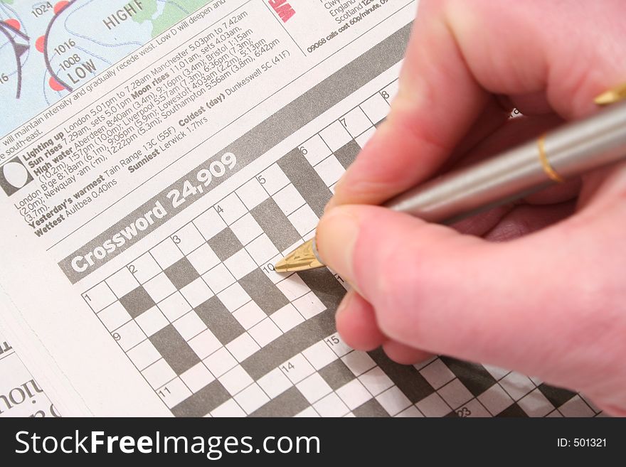 8  Female crossword puzzle Free Stock Photos StockFreeImages