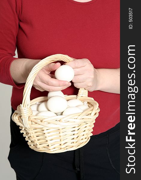 Egg basket for easter