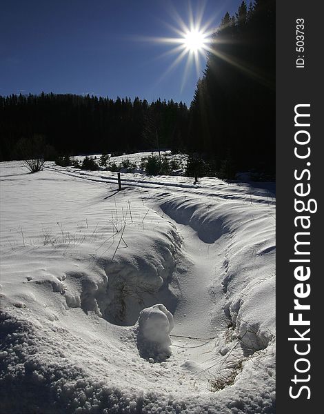 Winter country - Slovenia. Winter country - Slovenia