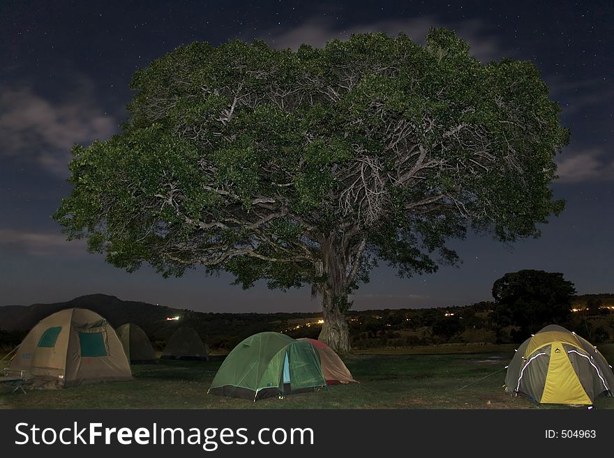 Africa landscape 031 Ngorongoro night view