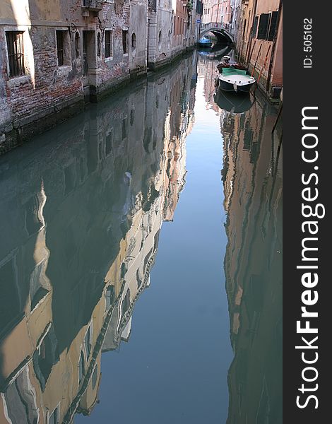 Small canal in Venice. Small canal in Venice