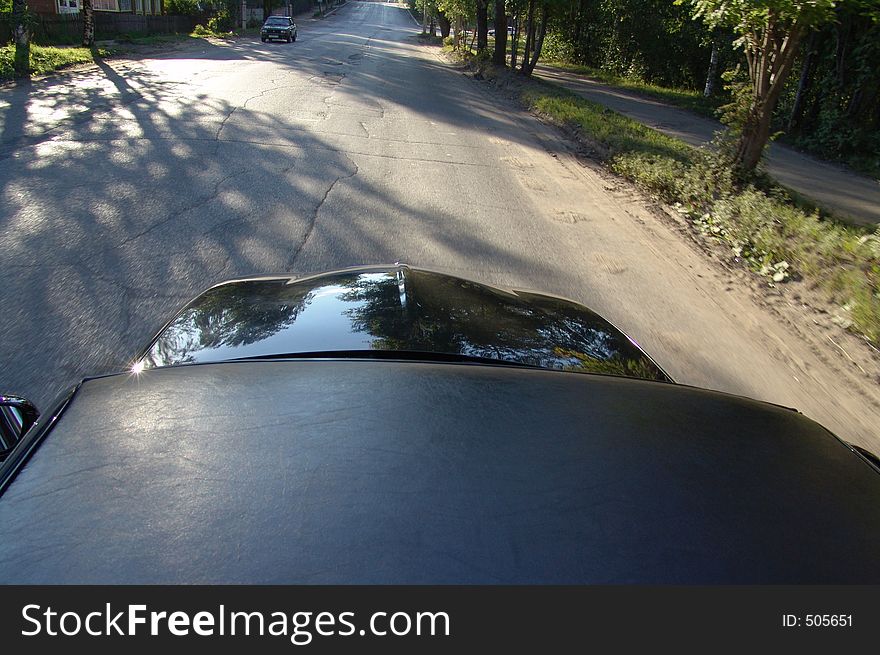 View from limousine hatch