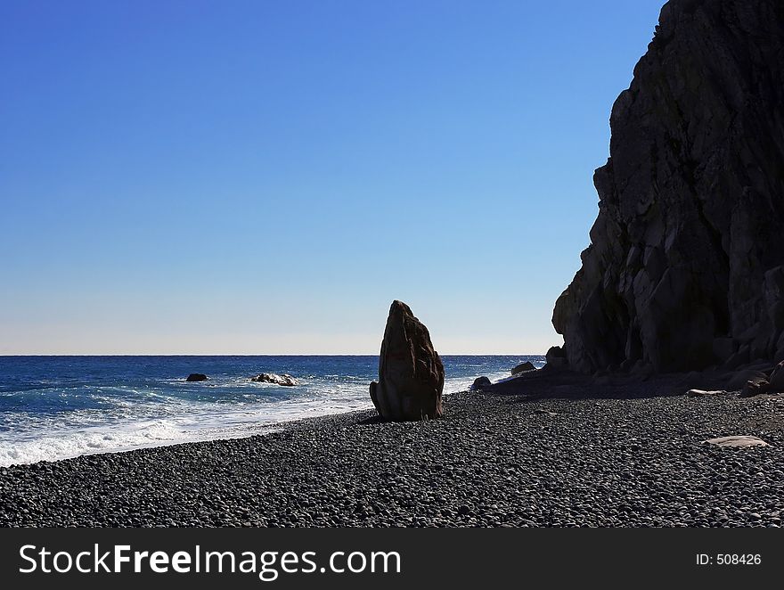 Sea and rock. Sea and rock