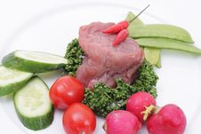 Vegetables And Raw Meat Stock Photography Vegetables And Raw Meat Stock Photography
