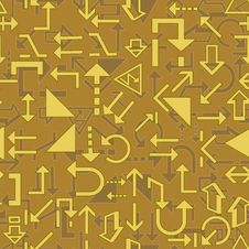 Seamless Wallpaper With Arrow Signs Stock Photography Seamless Wallpaper With Arrow Signs Stock Photography