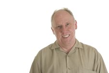 Old Guy In Brown Shirt With Big Smile Stock Image Old Guy In Brown Shirt With Big Smile Stock Image