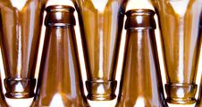Close-up Of Beer Bottles Stock Photo
