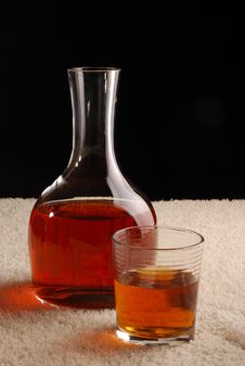 Carafe With Whiskey Royalty Free Stock Photography Carafe With Whiskey Royalty Free Stock Photography