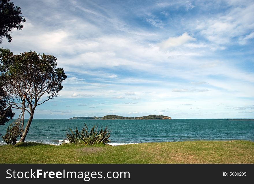 Saddle island , Mahurangi Regional Park, Auckland New Zealand