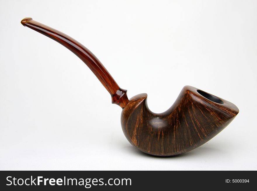 An tobacco pipe isolated on white.