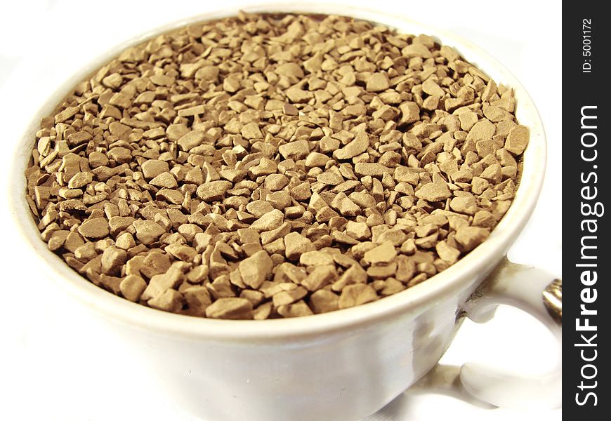 Instant Coffee Granules Closeup 2