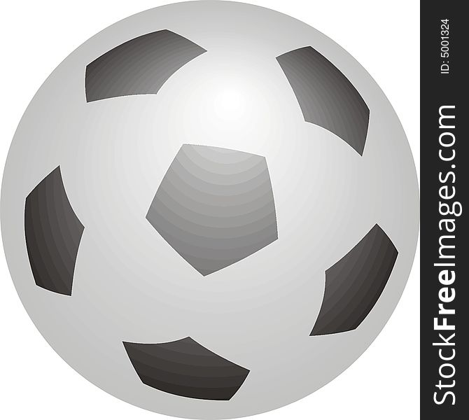 Art illustration of a soccer ball