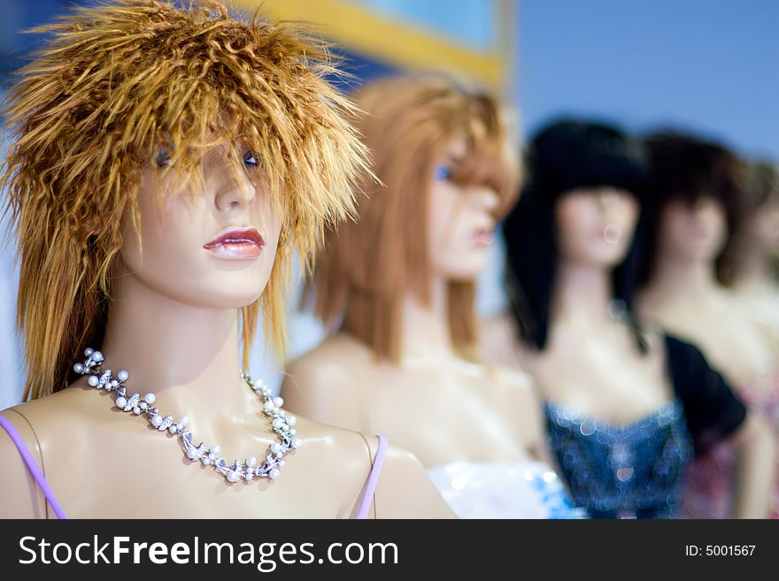 Group of Fashion Model Mannequins.