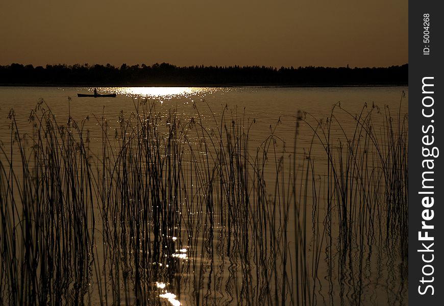 Canoe Silhouette