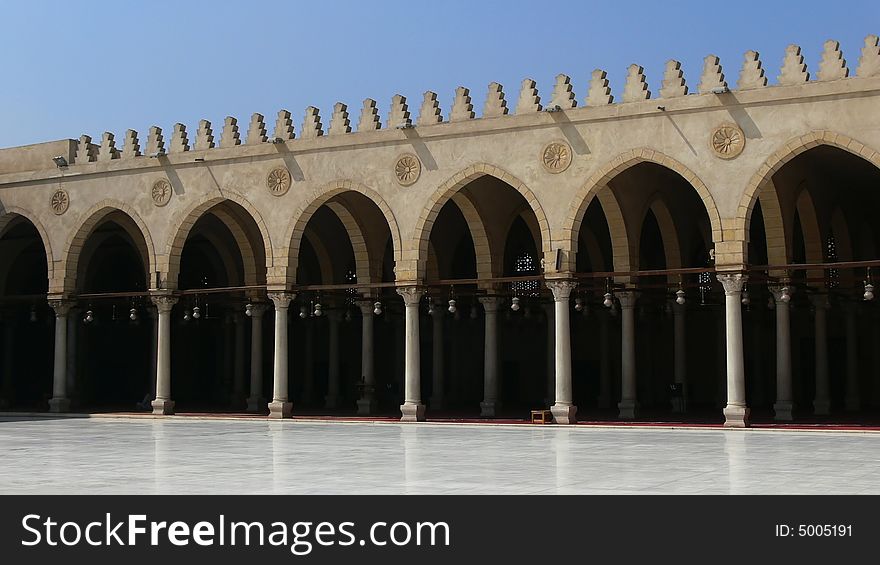 Columns in Mosque, Cairo, Egypt. Columns in Mosque, Cairo, Egypt