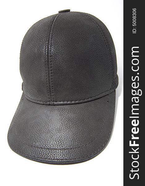 Leather cap for protection from bad weather