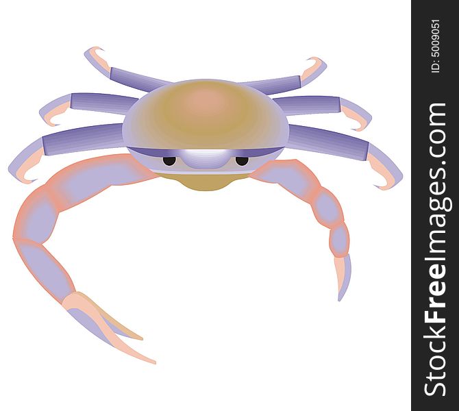 Art illustration of a crab