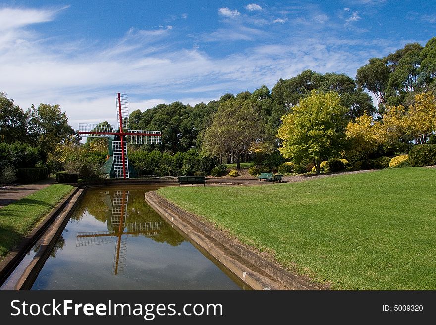 Decorative Watermill in Fagan Park Sydney Australia