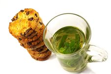 Cookies And Mint Tea Stock Photos Cookies And Mint Tea Stock Photos