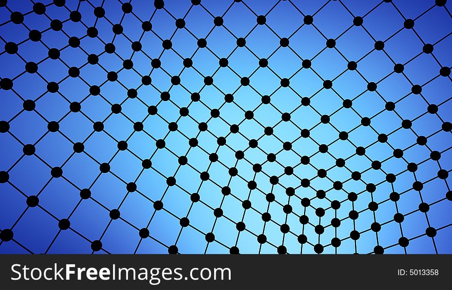 Blue Abstract dynamic web background